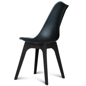 Eames Luna Visitor Chairs - ALL Black 
