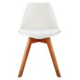Eames Retro Cafe Chairs White x2