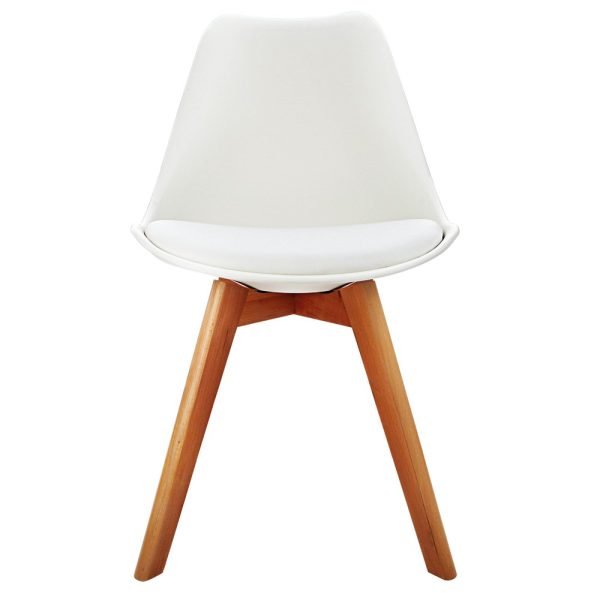 Eames Retro Cafe Chairs White x2 Eames Retro Cafe Chairs White x2