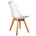 Eames Retro Cafe Chairs White x2