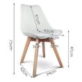 Eames Retro Cafe Chairs White x2