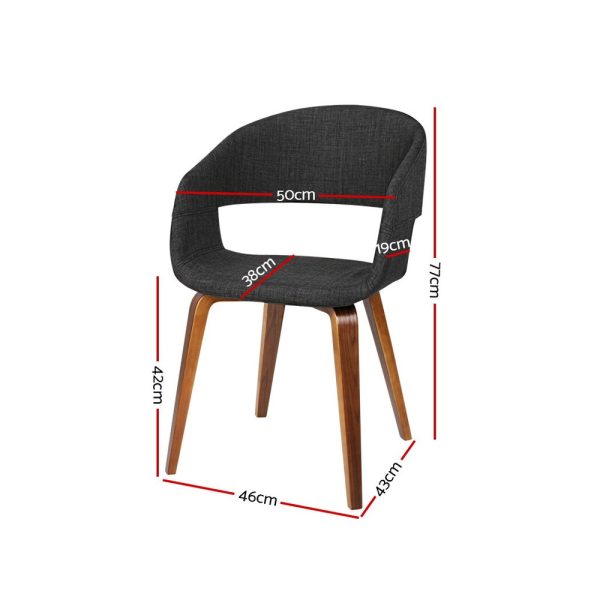 Kinn Visitor Chair Charcoal Fabric - Check Stock
