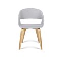 Kinn Visitor Chair Light Grey x 2 - Check Stock