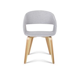Kinn Visitor Chair Light Grey x 2 - Check Stock