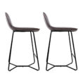 Bar Stool Brown Vinyl Seat - Stock Check*