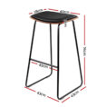 Bar Stool with Padded Vinyl Seat