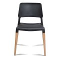 Mila Lunch Room Retro Chair Black x 4