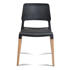 Mila Lunch Room Retro Chair Black x 4