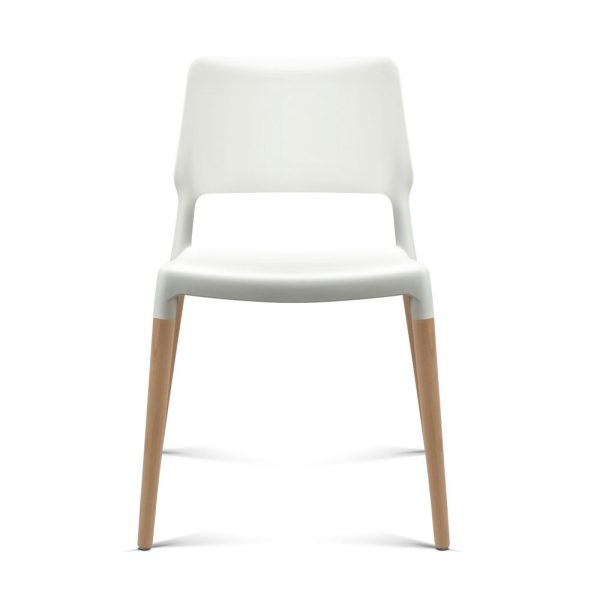 Mila Lunch Room Retro Chair White x 4