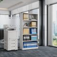Open Bookcase 1800H - All White