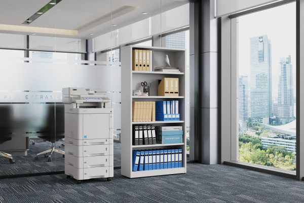 Open Bookcase 1800H - All White Open Bookcase 1800H - All White