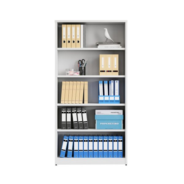 Open Bookcase 1800H - All White Open Bookcase 1800H - All White
