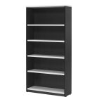 Open Bookcase 1800H White Charcoal