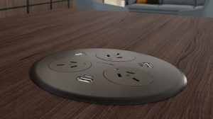 Blinky Desk Mount Power Pod - 6 USB