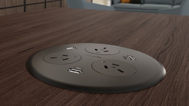 Blinky Desk Mount Power Pod - 6 USB