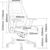 BOSTON Medium Back Executive Chair