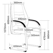 BOSTON Medium Back Visitor Chair