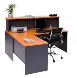 Bow Front Reception Desk with Hob 1800 - 2 Sizes