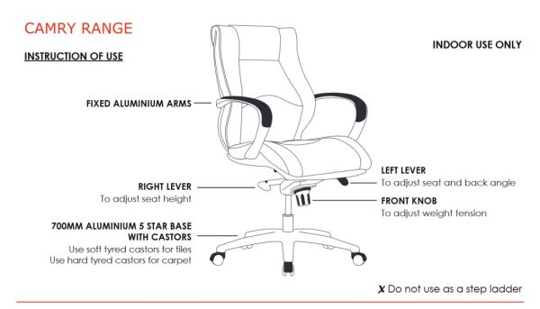 Camry High Back Executive Chair Camry High Back Executive Chair