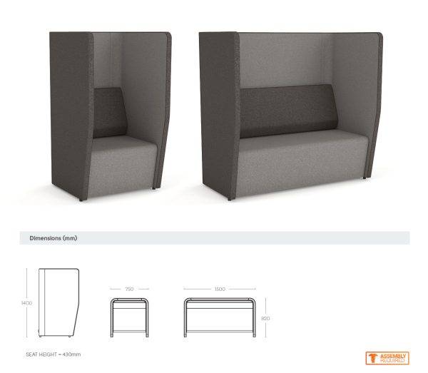 Motion Cape 1 Single Seater Privacy Lounge Motion Cape 1 Single Seater Privacy Lounge