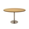 Rapid Flat Disc Round Meeting Table 1200 Chrome