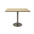 Rapid Square Flat Disc Meeting Table 900 Chrome
