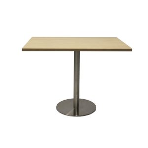 Rapid Square Flat Disc Meeting Table 900 Chrome
