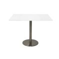 Rapid Square Flat Disc Meeting Table 900 Chrome