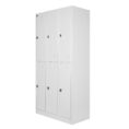 Zip 6 Door Metal Storage Locker - Pad Latch