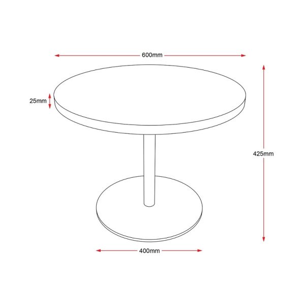 Master Round Disc Coffee Table 600 Master Round Disc Coffee Table 600