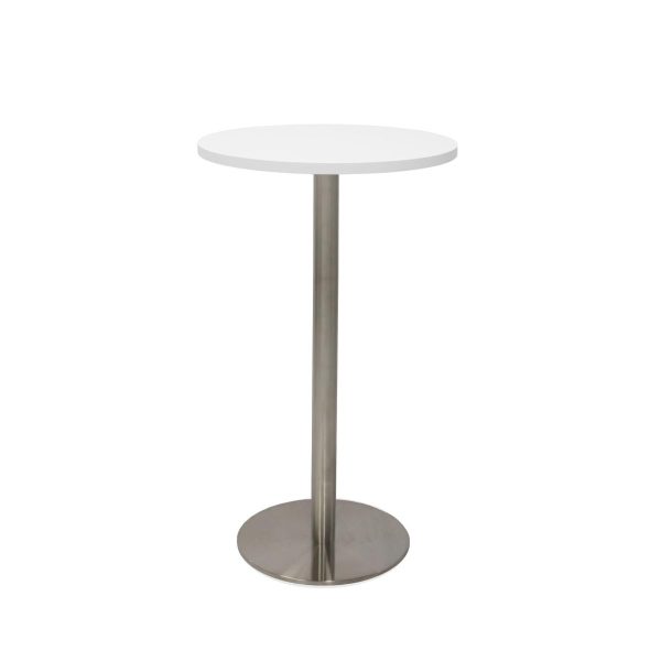 Round Flat Disc Base High Bar Table 600x1050H - Many Options Round Flat Disc Base High Bar Table 600x1050H - Many Options