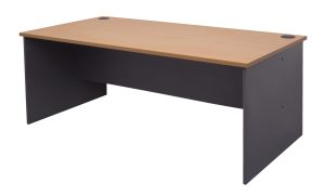 Rectangular Open Slab Desk 1500 Natural OAK - 4 Colours