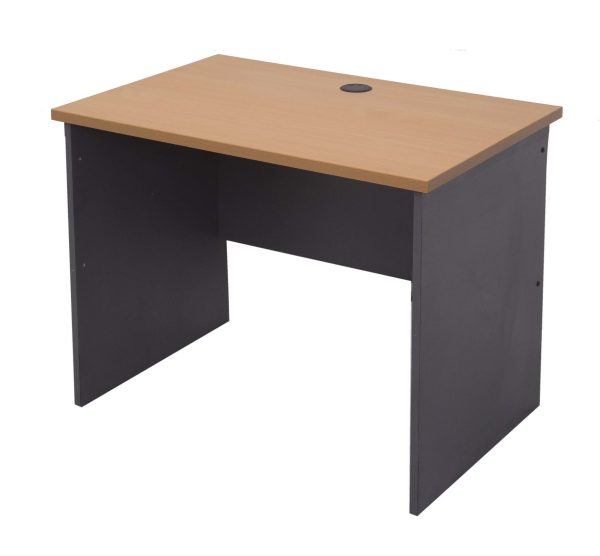 Open Slab Desk 900 WHITE Over Ironstone - 4 Colours Open Slab Desk 900 WHITE Over Ironstone - 4 Colours