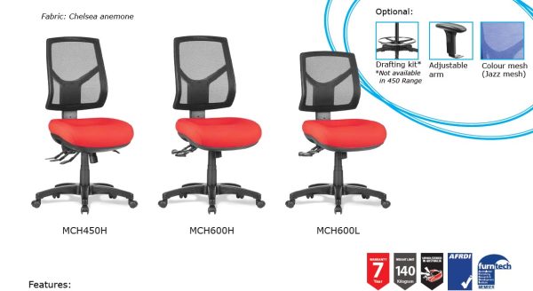 Chelsea 450 Upholstered Task Chair - 2 Options Chelsea 450 Upholstered Task Chair - 2 Options
