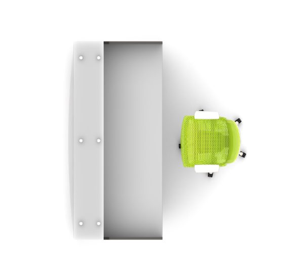 Jade Reception Counter All White 1800 Jade Reception Counter All White 1800