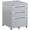 Steelco Classic Metal Mobile Pedestal 3 Drawers - 3 Colours