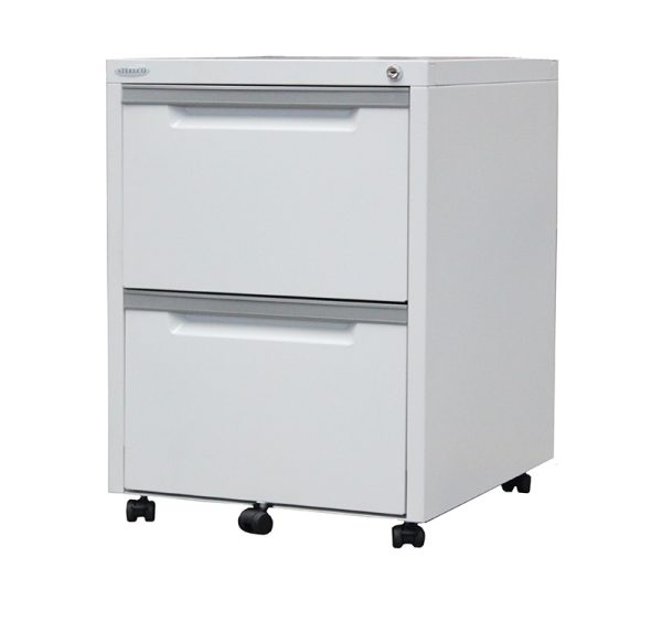 Steelco Classic Metal Mobile Pedestal 3 Drawers - 3 Colours