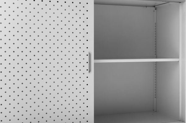 Go Perforated Sliding Door Cupboard - 2 Colours Go Perforated Sliding Door Cupboard - 2 Colours