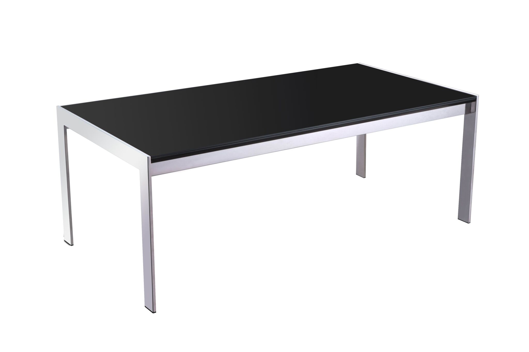 Deluxe Rectangular Black Glass Coffee Table 1200