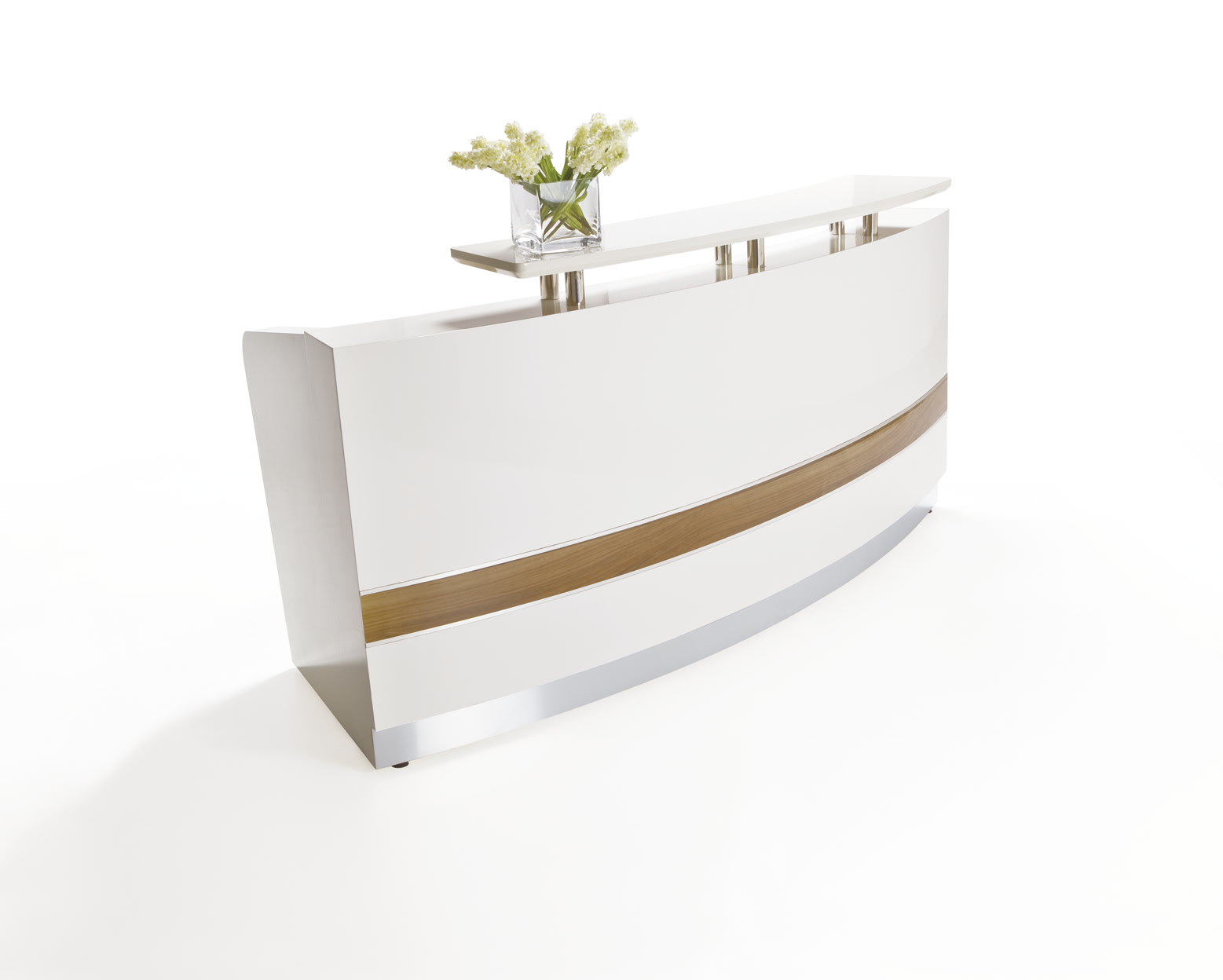 SOHO Bow Front Conservatory Reception Counter - 2200