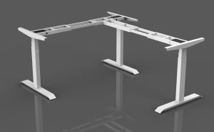 Argo Plus Electric Corner Workstation FRAME - WHITE