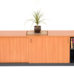 Sliding Door Credenza / Buffet 1800 WHITE Charcoal - 5 Colours