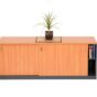 Sliding Door Buffet Credenza 1500 WHITE - 5 Colours