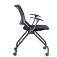 Zax Cross Training Chair with Castors - Black or Silver Frame
