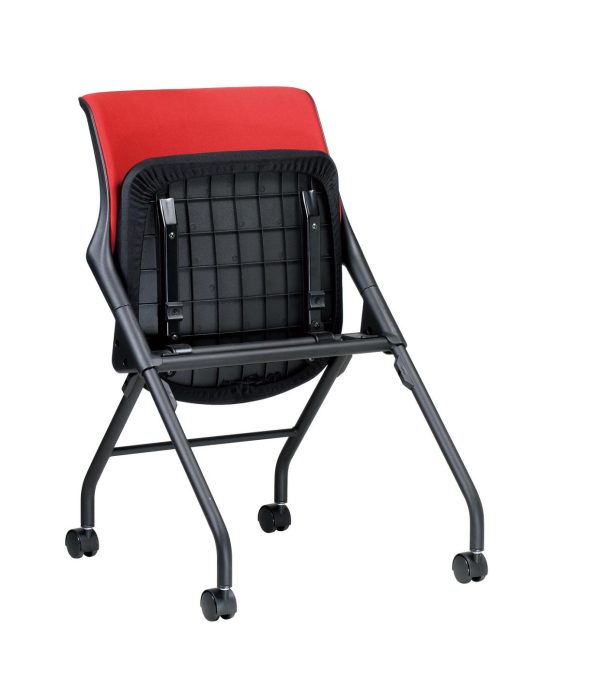 Zax Cross Training Chair with Castors - Black or Silver Frame