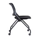 Zax Cross Training Chair with Castors - Black or Silver Frame