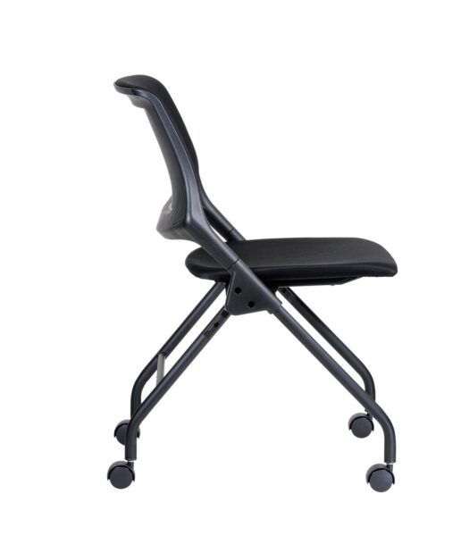 Zax Cross Training Chair with Castors - Black or Silver Frame