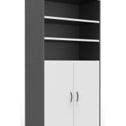 Half Door Stationery Cupboard with Lock - Natural OAK