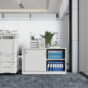 Sliding Door Credenza / Buffet 1200 WHITE - 4 Colours