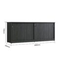 Sliding Door Credenza or Buffet 1800 - Linewood And 5 Colours